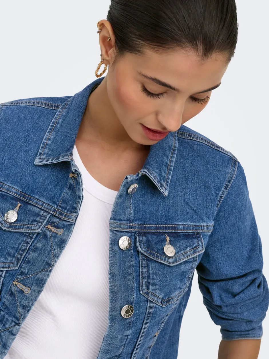 Hot ONLWONDER Denimjakke Dame Jakker Og Frakker|Double Denim