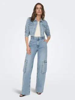Hot ONLWONDER Denimjakke Dame Jakker Og Frakker|Double Denim