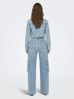 Hot ONLWONDER Denimjakke Dame Jakker Og Frakker|Double Denim