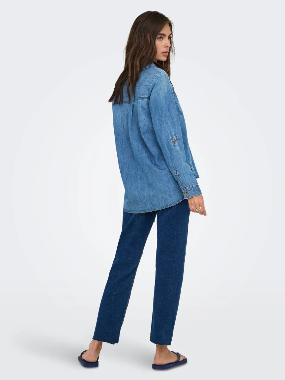 ASMIN Denim-skjorte Dame Double Denim|Skjorter