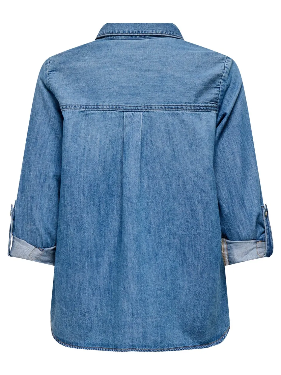 ASMIN Denim-skjorte Dame Double Denim|Skjorter