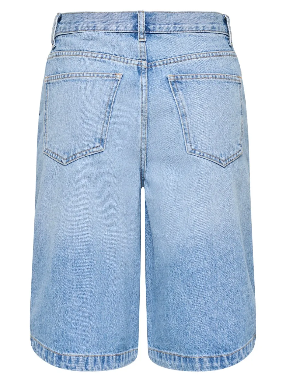 Discount ONLZAGU-DORSI Mellemhøj talje Loose fit Denim-shorts Dame Shorts|Double Denim