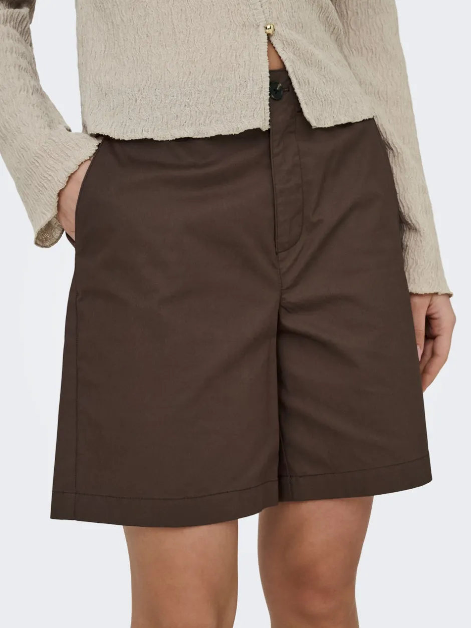 Best ONLZORA Mellemhøj talje Loose fit Bermuda-shorts Dame Shorts