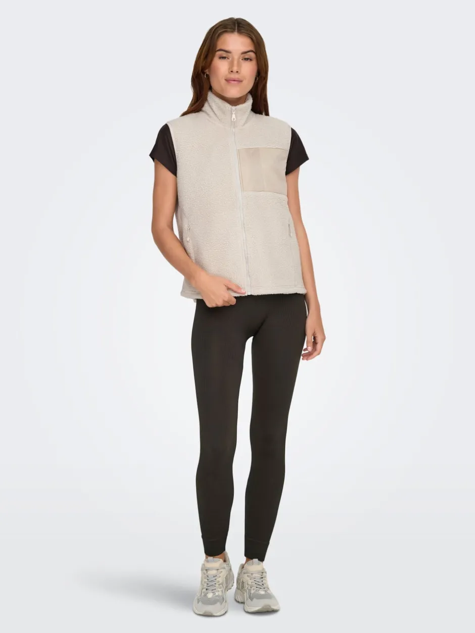 Sale ONPCLOUD Teddy-vest Dame Jakker Og Frakker|Jakker