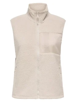 Sale ONPCLOUD Teddy-vest Dame Jakker Og Frakker|Jakker