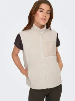 Sale ONPCLOUD Teddy-vest Dame Jakker Og Frakker|Jakker
