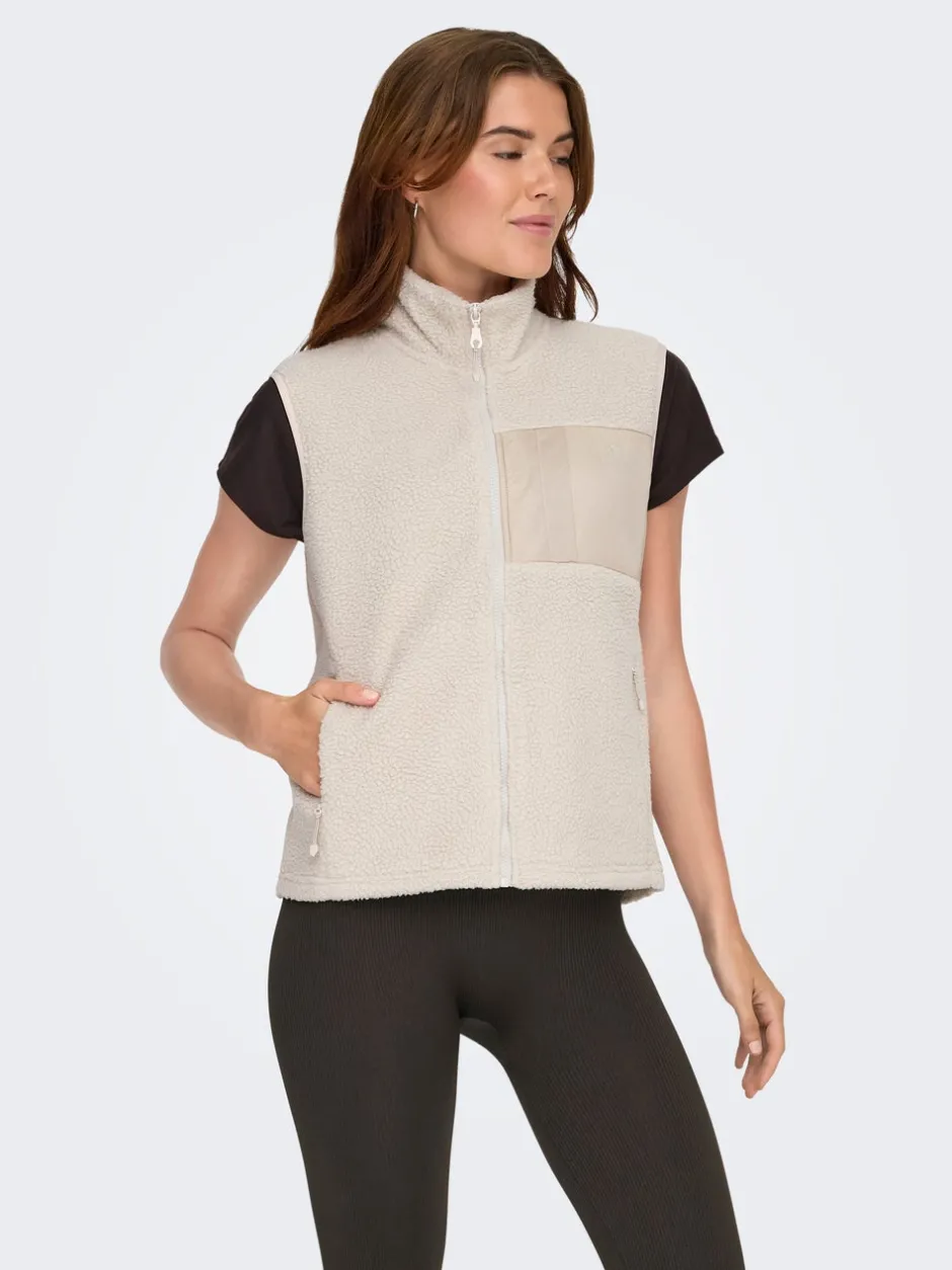 Sale ONPCLOUD Teddy-vest Dame Jakker Og Frakker|Jakker