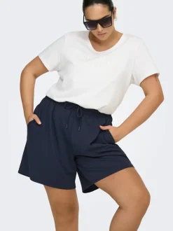 ONPFREI Høj talje Loose fit Shorts Dame Shorts|Only Play Curvy