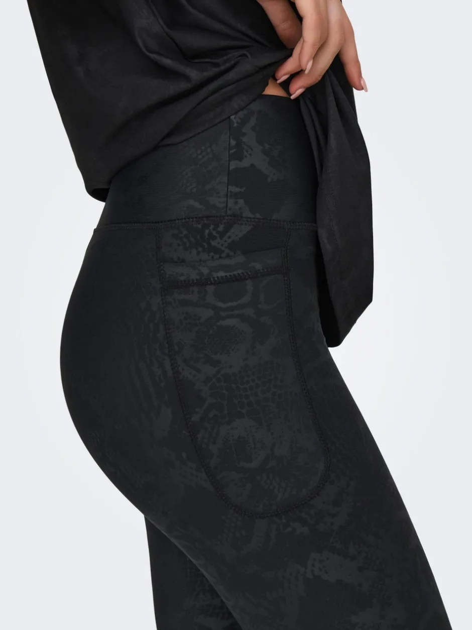 Sale ONPJAM-2-SNAKE Tight fit Træningsleggings Dame Tights