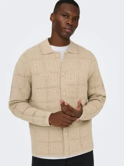 Online ONSBART Strikket poloshirt Strik