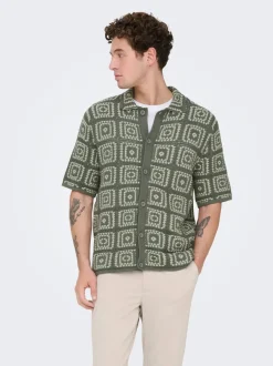 Online ONSBART Strikket poloshirt Strik|T-Shirts