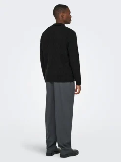 Hot ONSBART Strikket poloshirt Strik