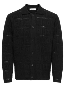 Hot ONSBART Strikket poloshirt Strik