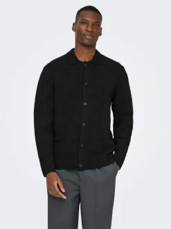 Hot ONSBART Strikket poloshirt Strik