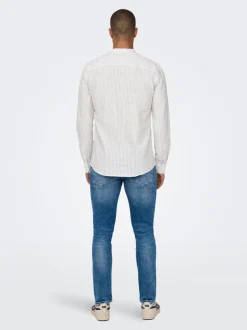 Clearance ONSCAIDEN Hør Skjorte Skjorter