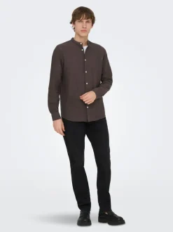 Clearance ONSCAIDEN Hør Skjorte Skjorter