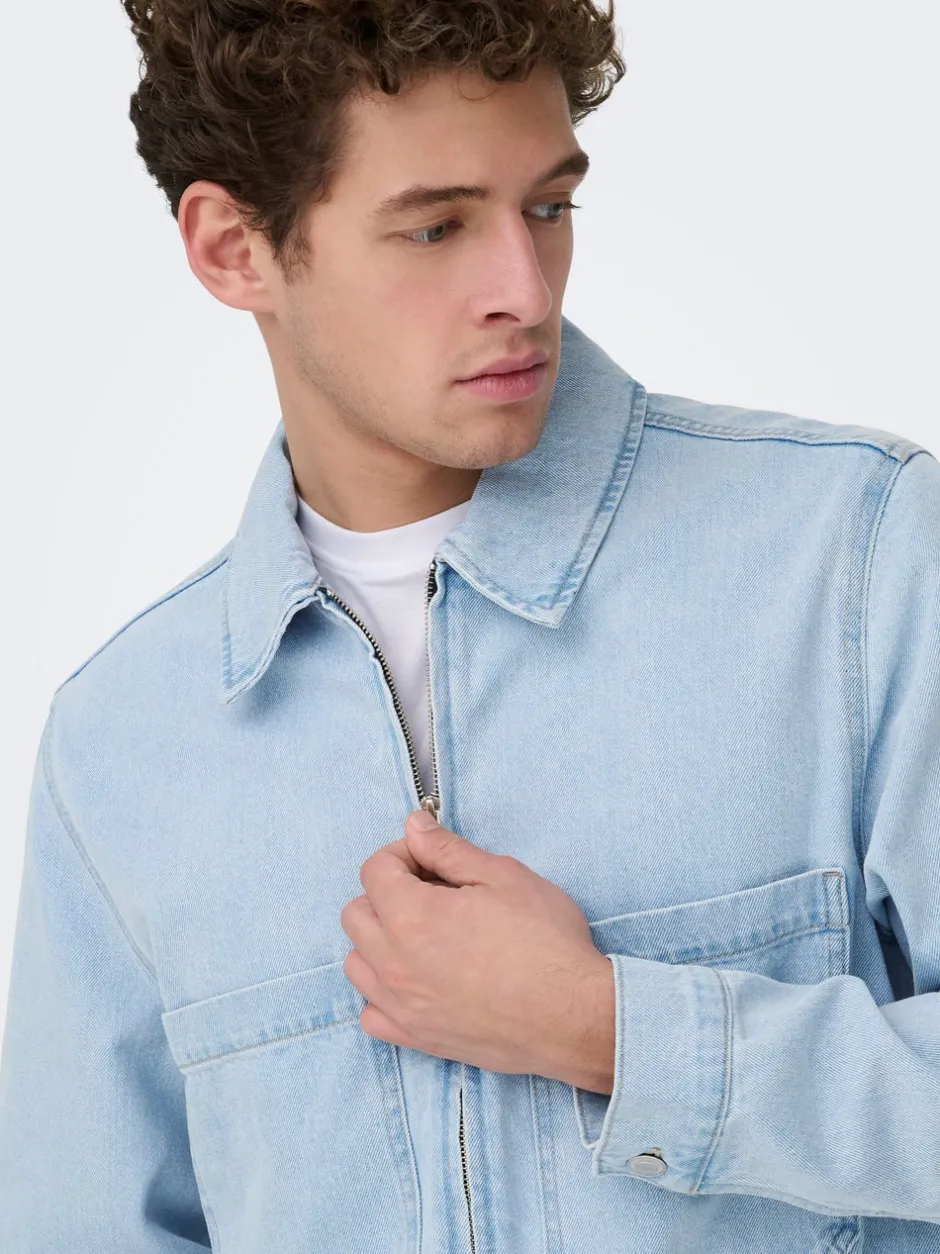 New ONSCASSEL Denimjakke Denimjakker|Jakker Og Frakker