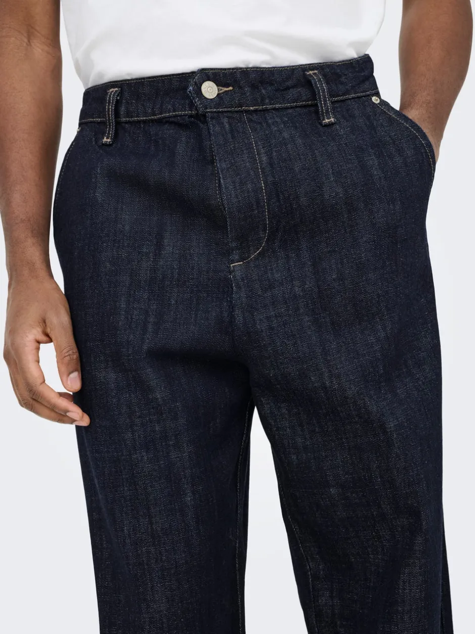 Clearance ONSDANI Mid rise Bred pasform - beskåret Jeans Jeans|Jeans