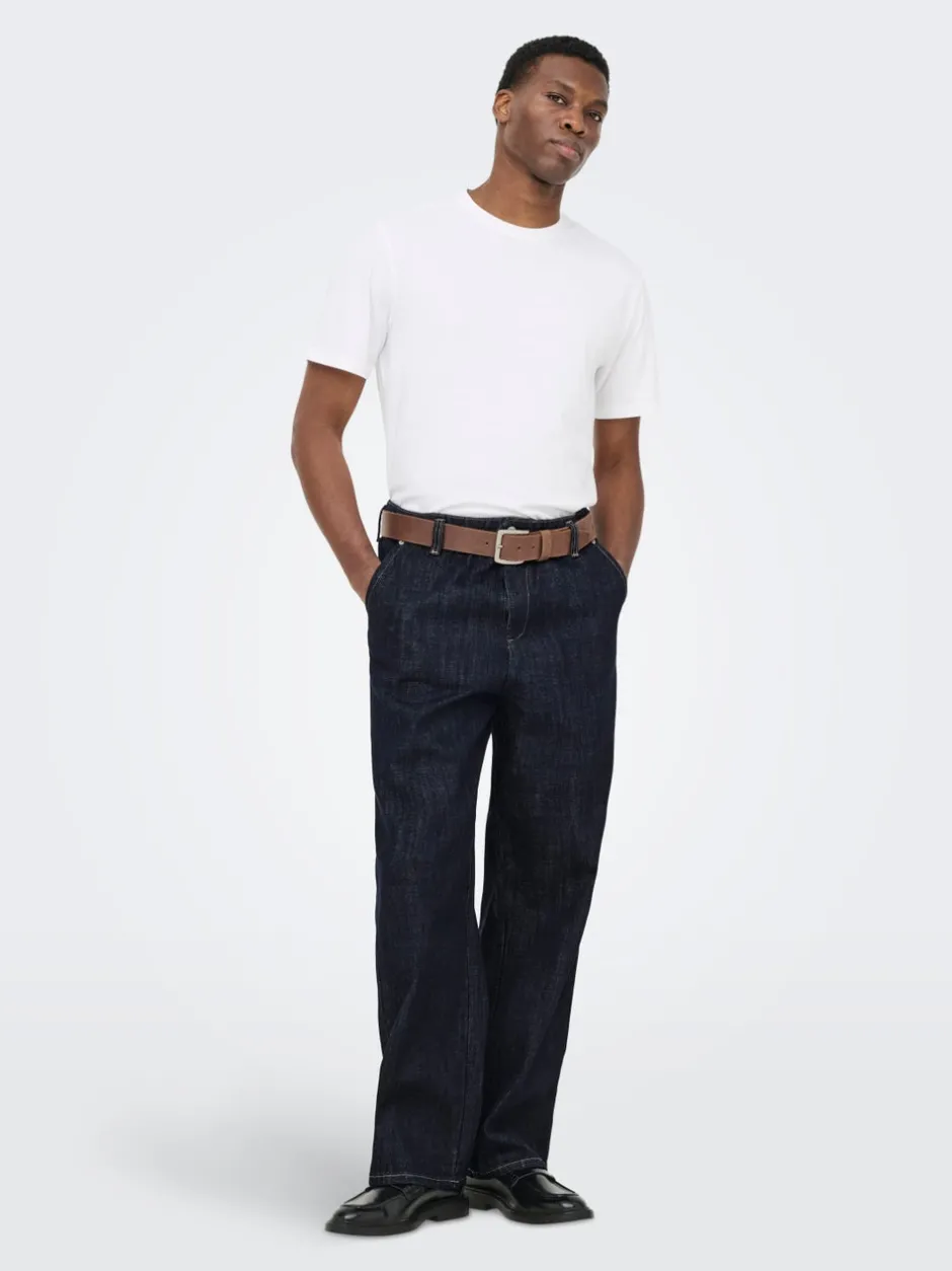 Clearance ONSDANI Mid rise Bred pasform - beskåret Jeans Jeans|Jeans