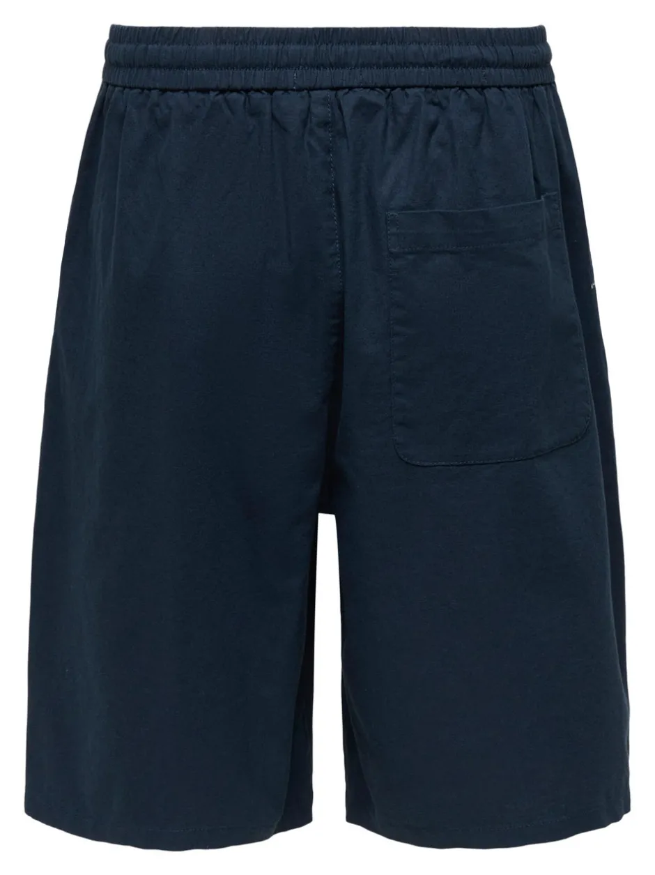 Outlet ONSDAVES Wide leg fit Hør Shorts Shorts