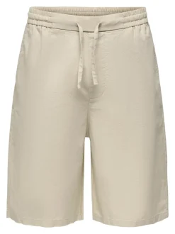 Sale ONSDAVES Wide leg fit Hør Shorts Shorts