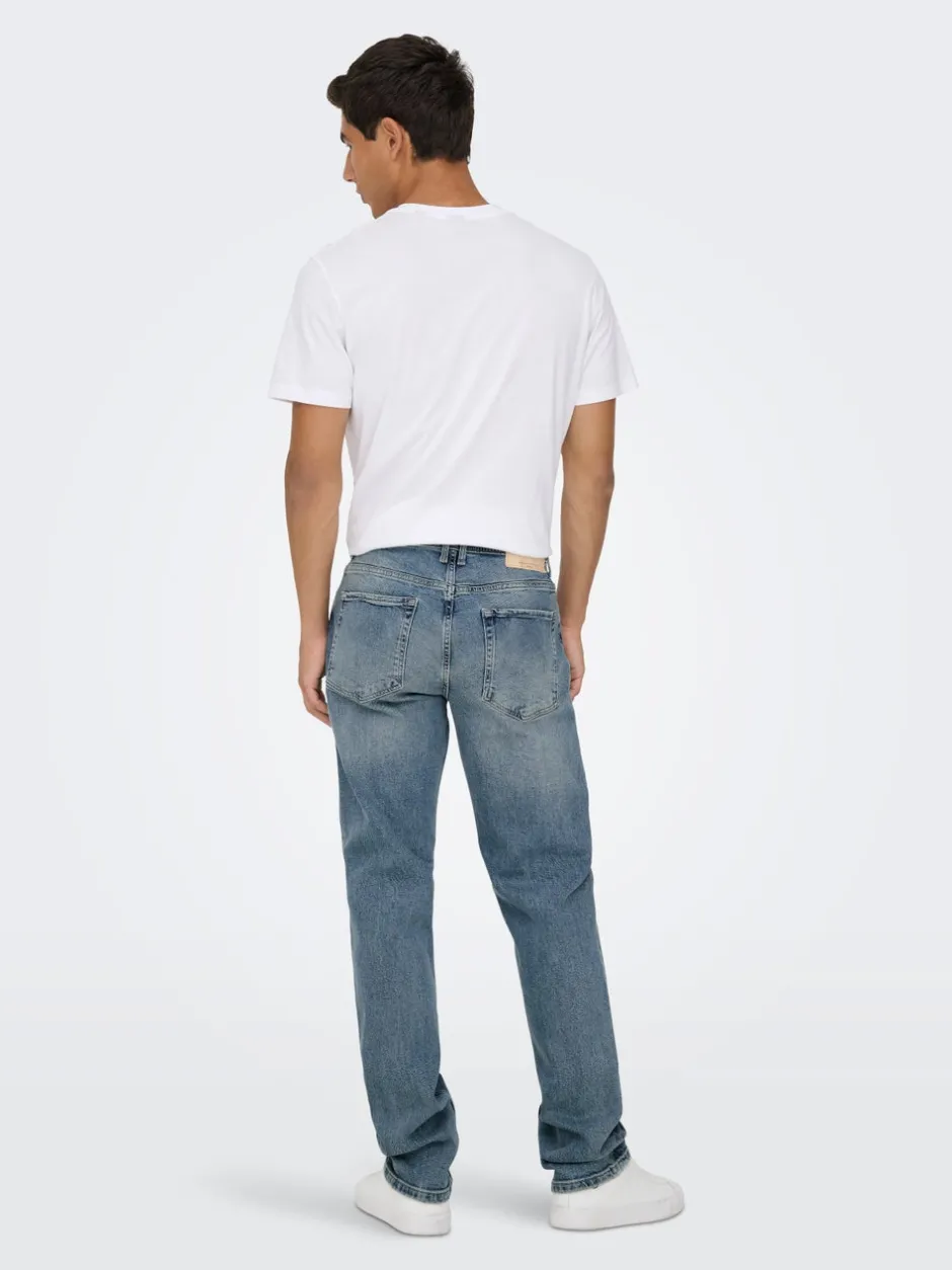 Best ONSEDGE Mellemhøj talje Straight fit Jeans Jeans|Jeans