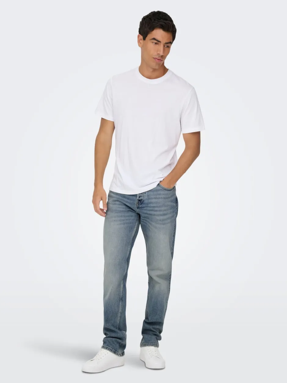 Best ONSEDGE Mellemhøj talje Straight fit Jeans Jeans|Jeans