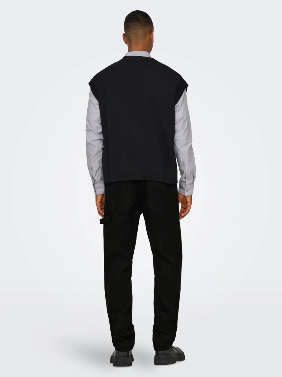 Outlet ONSEDGE Mellemhøj talje Straight fit Jeans Jeans|Jeans
