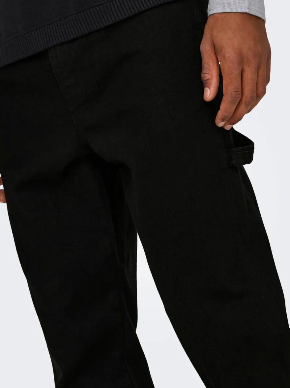 Outlet ONSEDGE Mellemhøj talje Straight fit Jeans Jeans|Jeans