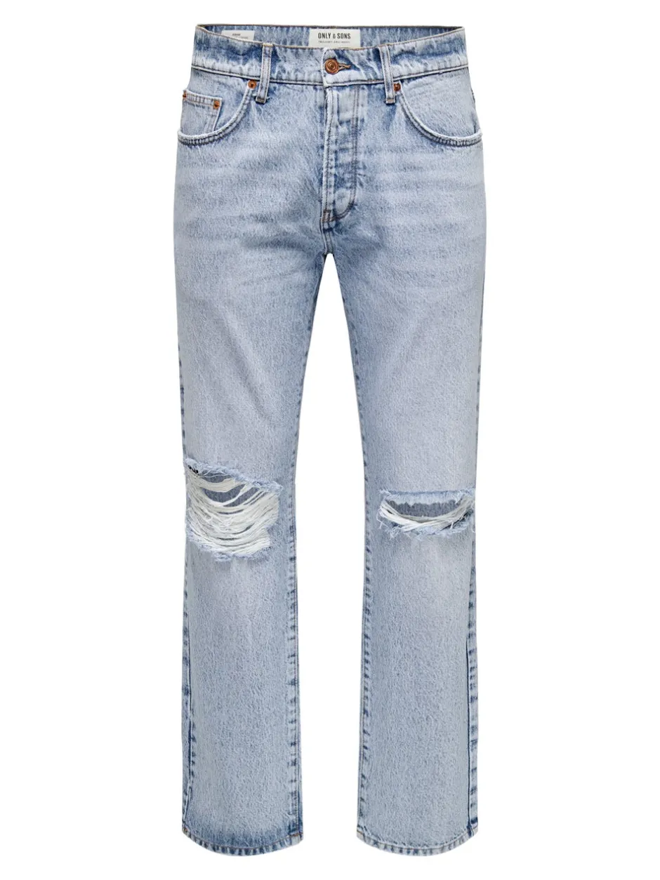 Hot ONSEDGE Mellemhøj talje Straight fit Jeans Jeans|Jeans