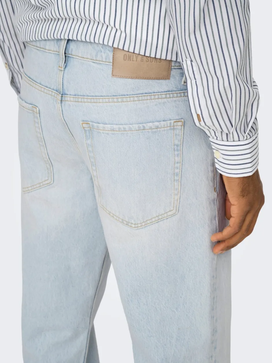 Hot ONSEDGE Mellemhøj talje Straight fit Jeans Jeans|Jeans