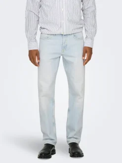Hot ONSEDGE Mellemhøj talje Straight fit Jeans Jeans|Jeans
