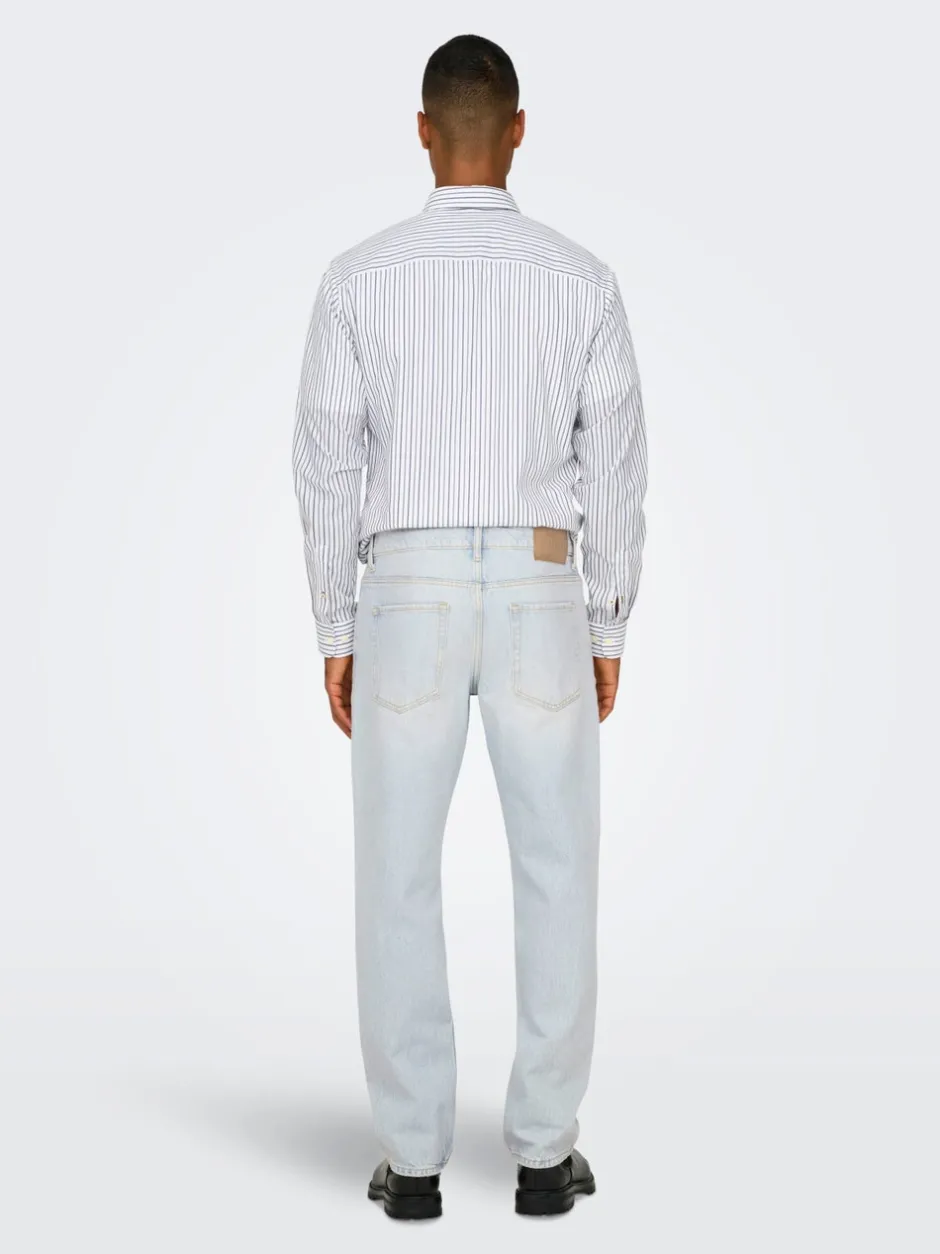 Hot ONSEDGE Mellemhøj talje Straight fit Jeans Jeans|Jeans