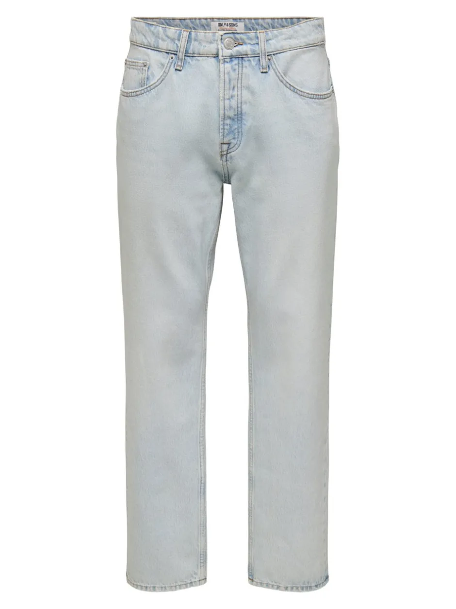 Hot ONSEDGE Mellemhøj talje Straight fit Jeans Jeans|Jeans
