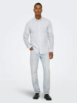 Hot ONSEDGE Mellemhøj talje Straight fit Jeans Jeans|Jeans