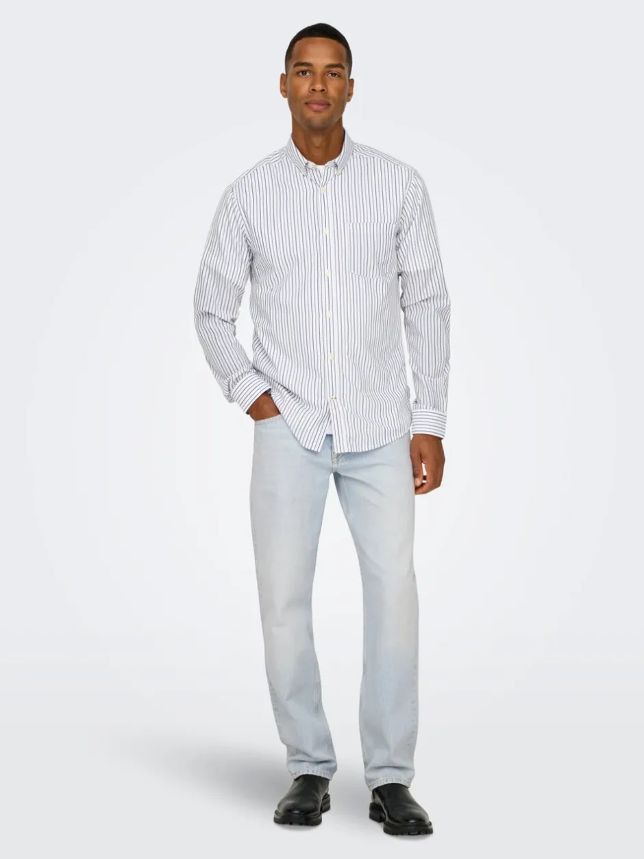 Hot ONSEDGE Mellemhøj talje Straight fit Jeans Jeans|Jeans