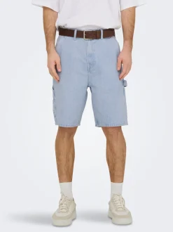 Outlet ONSEDGE Mellemhøj talje Straight fit Shorts Shorts