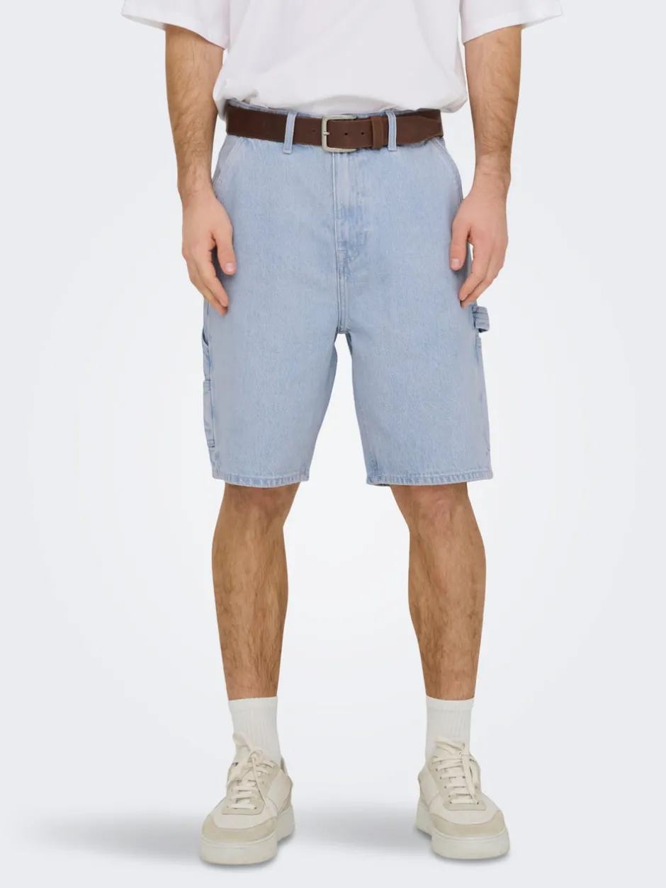 Outlet ONSEDGE Mellemhøj talje Straight fit Shorts Shorts