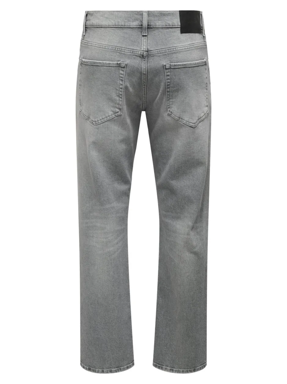 Clearance ONSEDGE Mellemhøj talje Straight fit Jeans Jeans|Jeans
