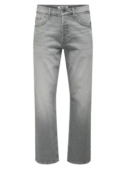 Clearance ONSEDGE Mellemhøj talje Straight fit Jeans Jeans|Jeans