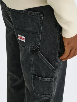 Clearance ONSEDGE Mellemhøj talje Straight fit Jeans Jeans|Jeans