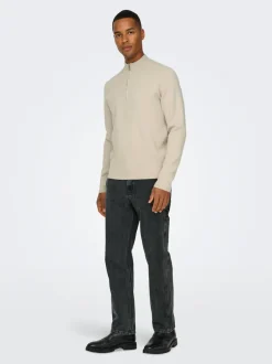 Clearance ONSEDGE Mellemhøj talje Straight fit Jeans Jeans|Jeans