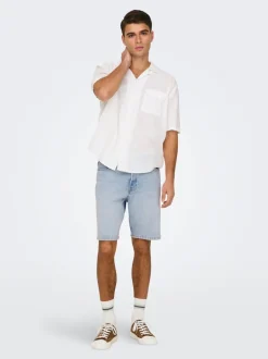 Clearance ONSEDGE Mellemhøj talje Straight fit Shorts Shorts