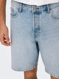 Clearance ONSEDGE Mellemhøj talje Straight fit Shorts Shorts