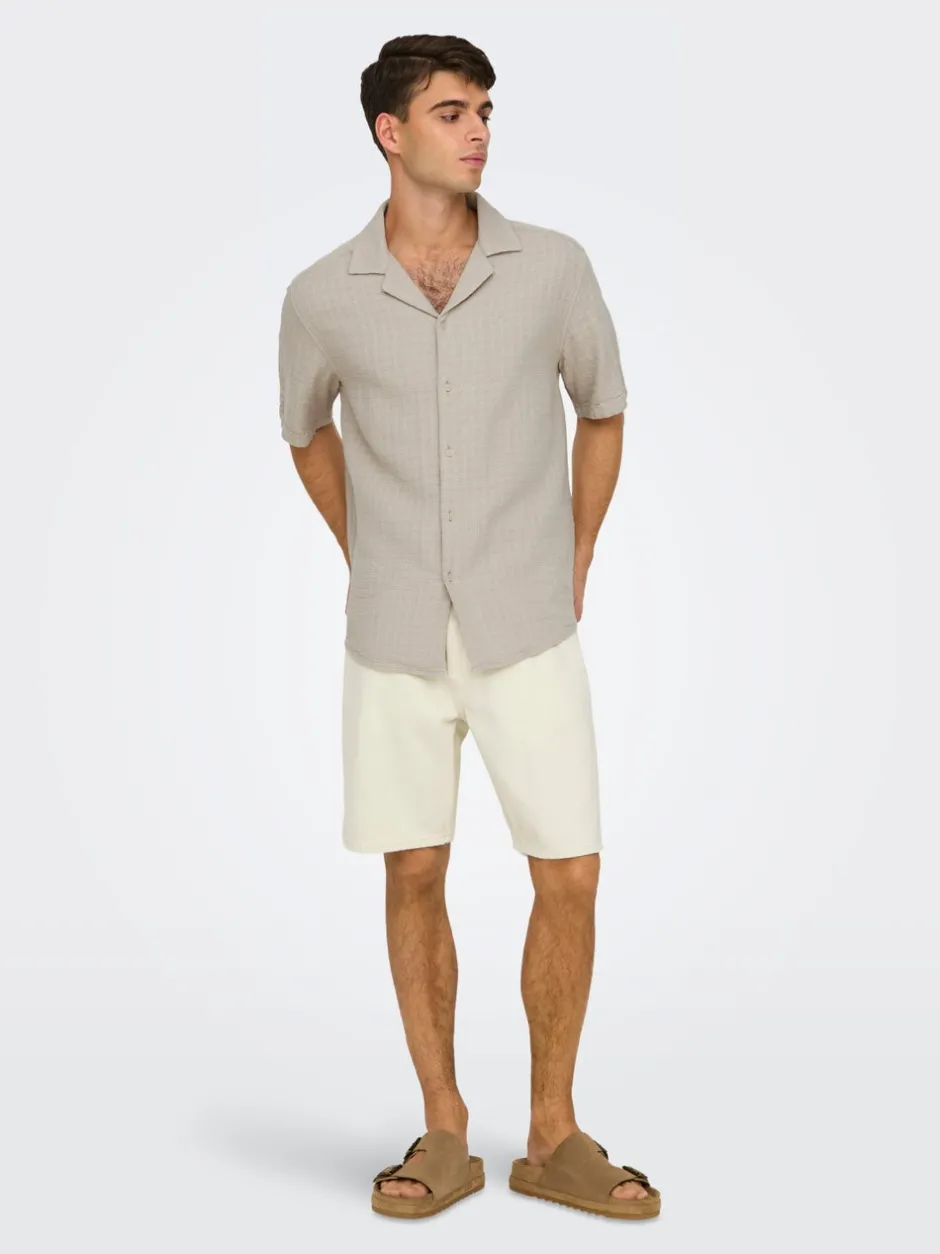 Clearance ONSEDGE Mellemhøj talje Straight fit Shorts Shorts