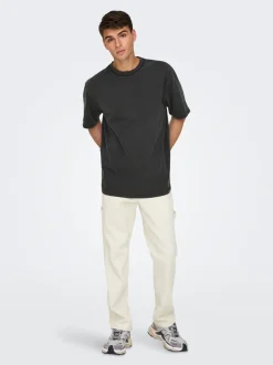 Outlet ONSEDGE Mellemhøj talje Straight fit Jeans Jeans|Jeans
