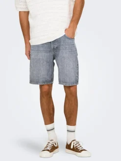 Discount ONSEDGE Mellemhøj talje Straight fit Shorts Shorts