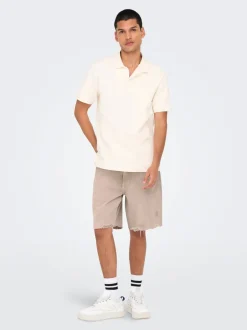 ONSEDGE Mellemhøj talje Straight fit Shorts Shorts