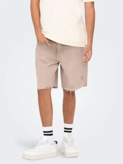 ONSEDGE Mellemhøj talje Straight fit Shorts Shorts
