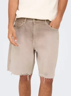 ONSEDGE Mellemhøj talje Straight fit Shorts Shorts
